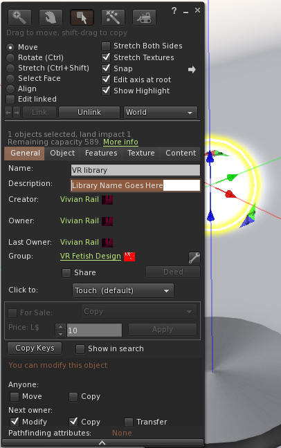 vr studio manual edit library